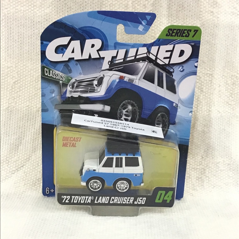 CarTuned Series 7 Classics '72 Toyota Land Cruiser J50 Diecast Blue White 04